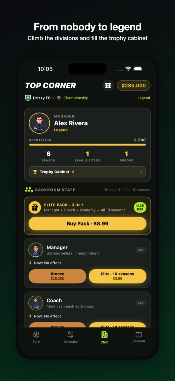 Manager career